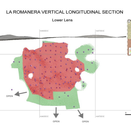 Long section Lower Lens La Romanera